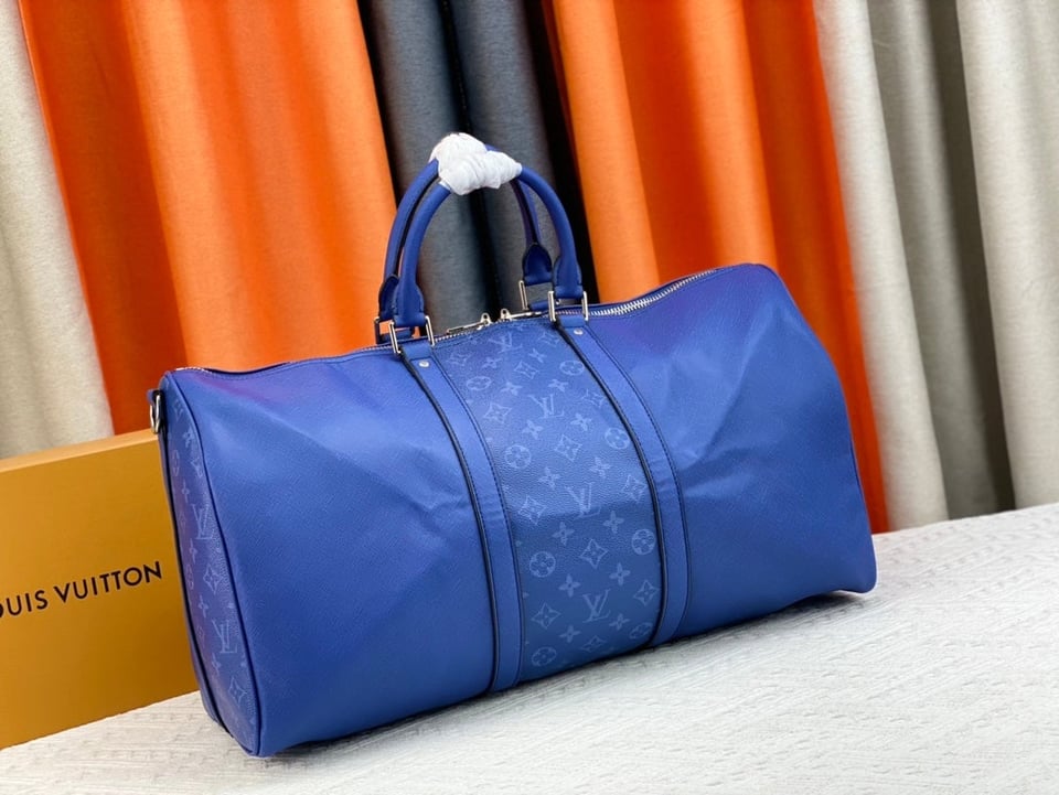 Louis Vuitton Keepall Bandouliere 50Cm Blue view 10