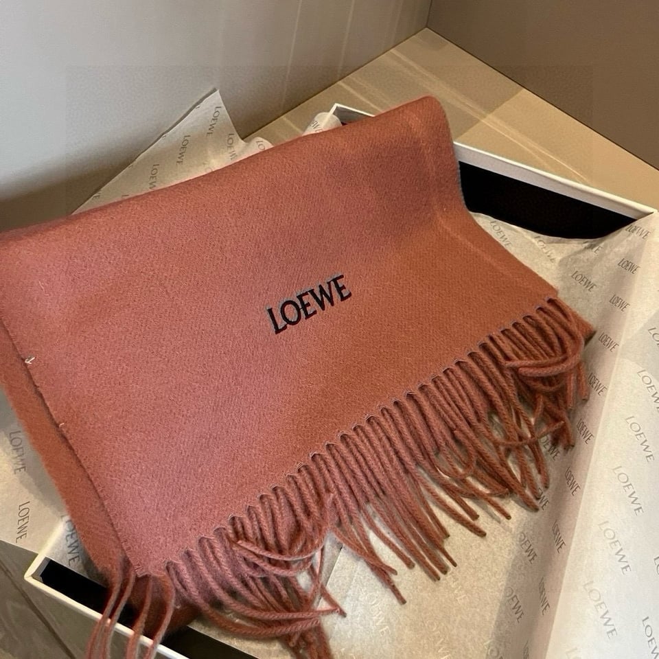 Loewe Mohair Scarf Soot Sprite Pink For Women 180cm view 3