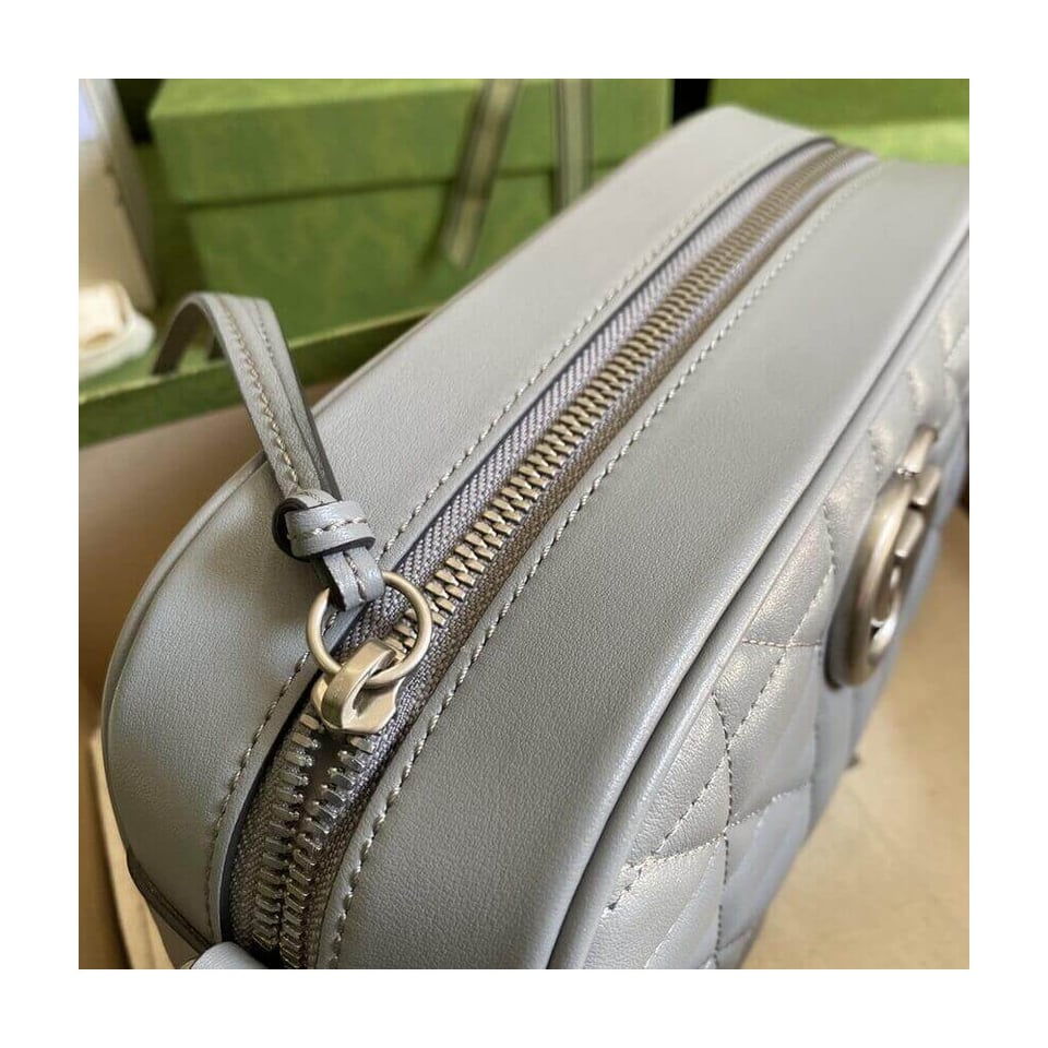 Gucci GG Marmont Small Shoulder Bag Grey view 10