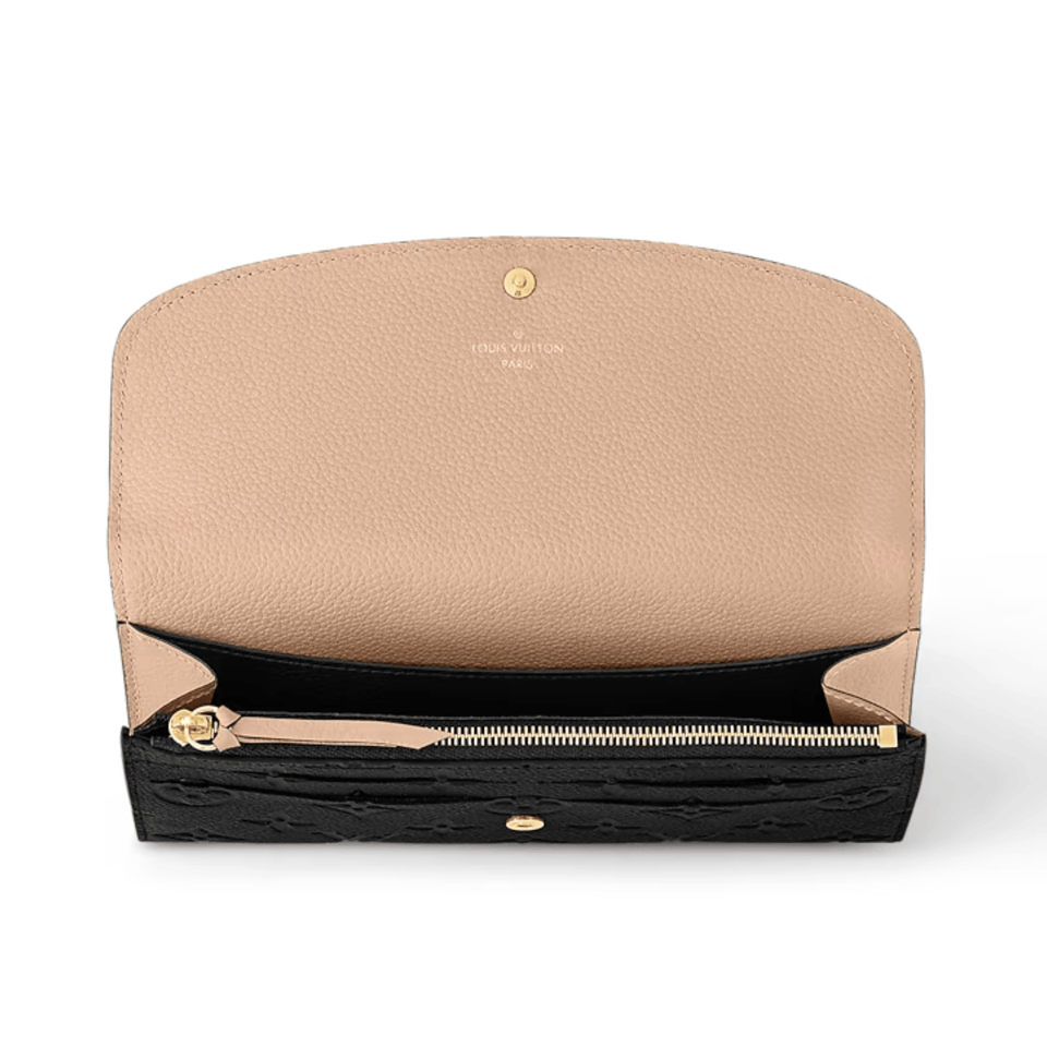 Louis Vuitton Monogram Empreinte Leather Emilie Wallet For Women 19cm M62369 view 4