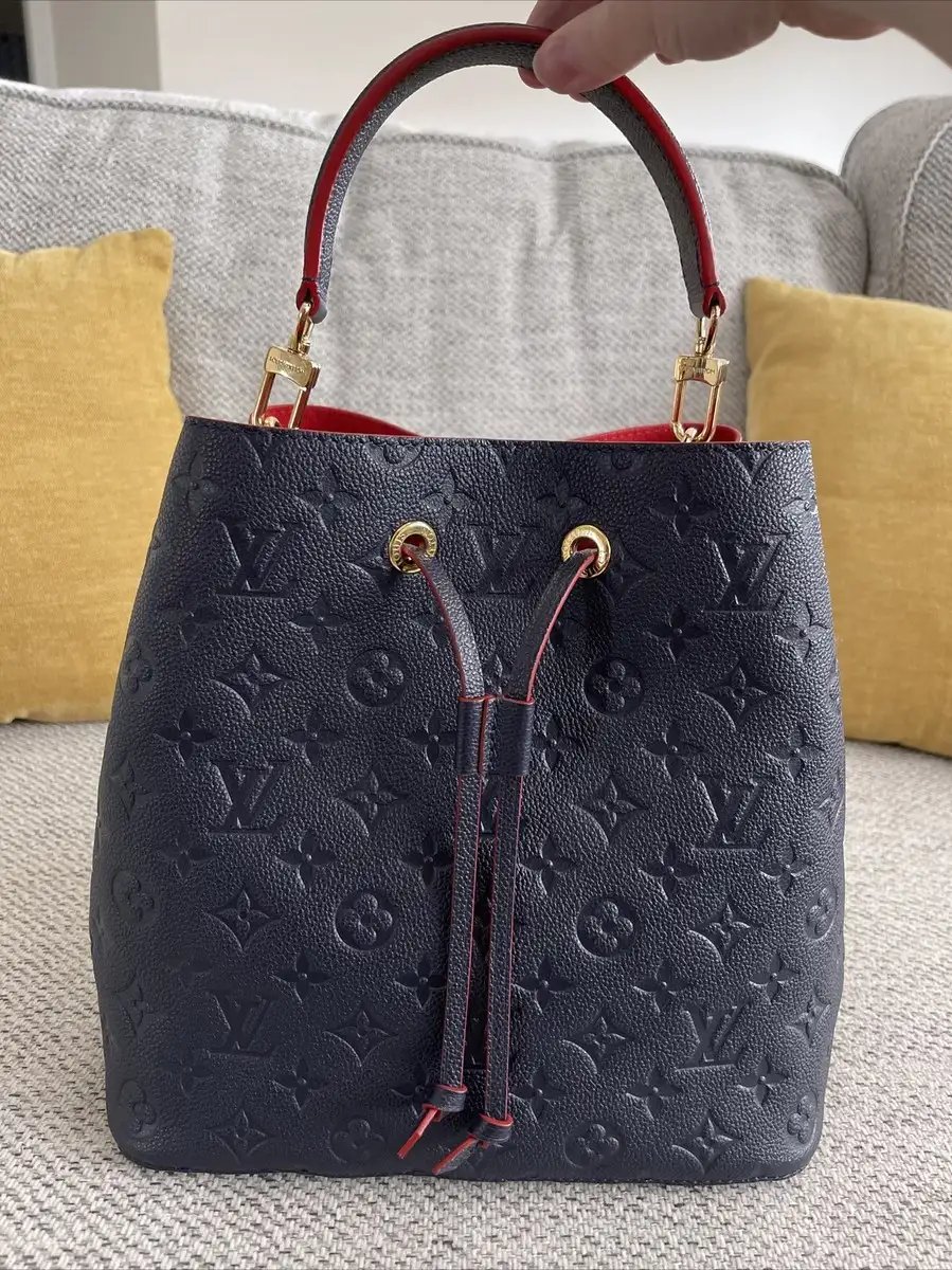 Louis Vuitton N Ono Mm Bucket 26cm/10.2in Navy Blue view 2