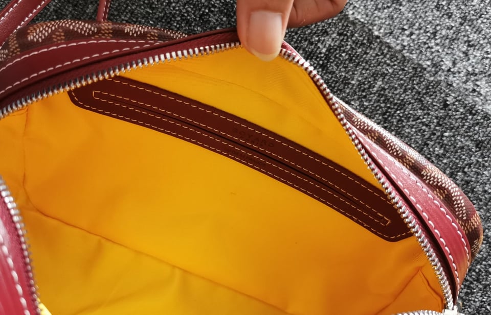 Goyard Cap-Vert Pm Bag 23X8X14Cm Burgundy Canvas view 9