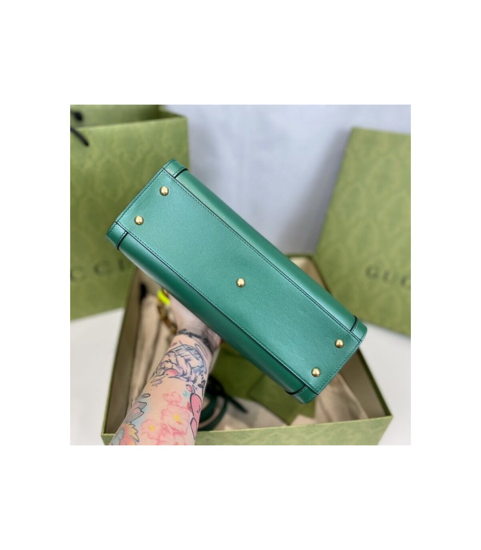 Gucci Diana Small Tote Bag Green view 12