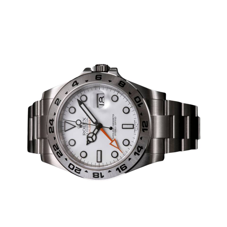 [SUPER CLONE] Rolex Explorer II Oyster 42 mm Oystersteel Reference 226570 White Dial view 3