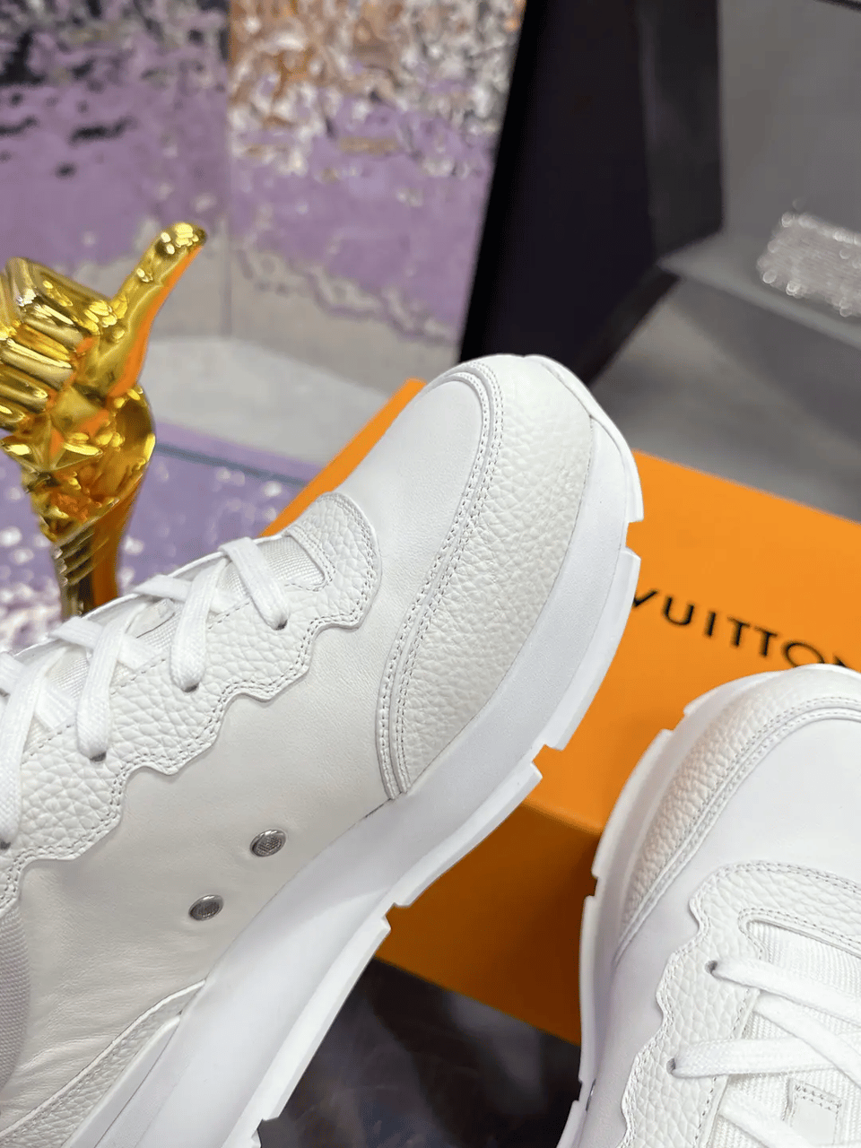 Louis Vuitton LV Classic White Sneaker for Men 1AHSTF view 7