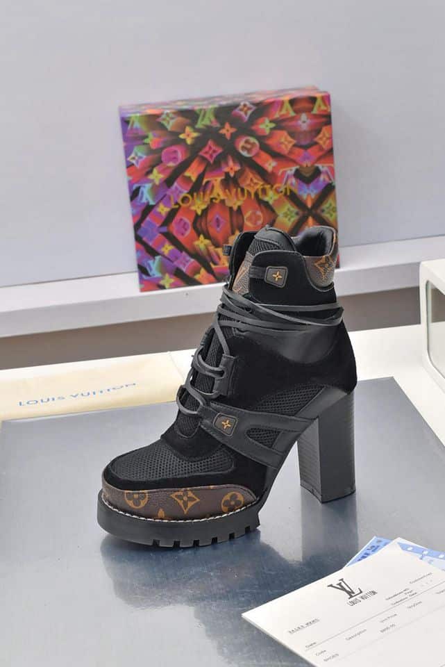 Louis Vuitton Star Trail Ankle Boot Mix Black 1Aabj3 view 3