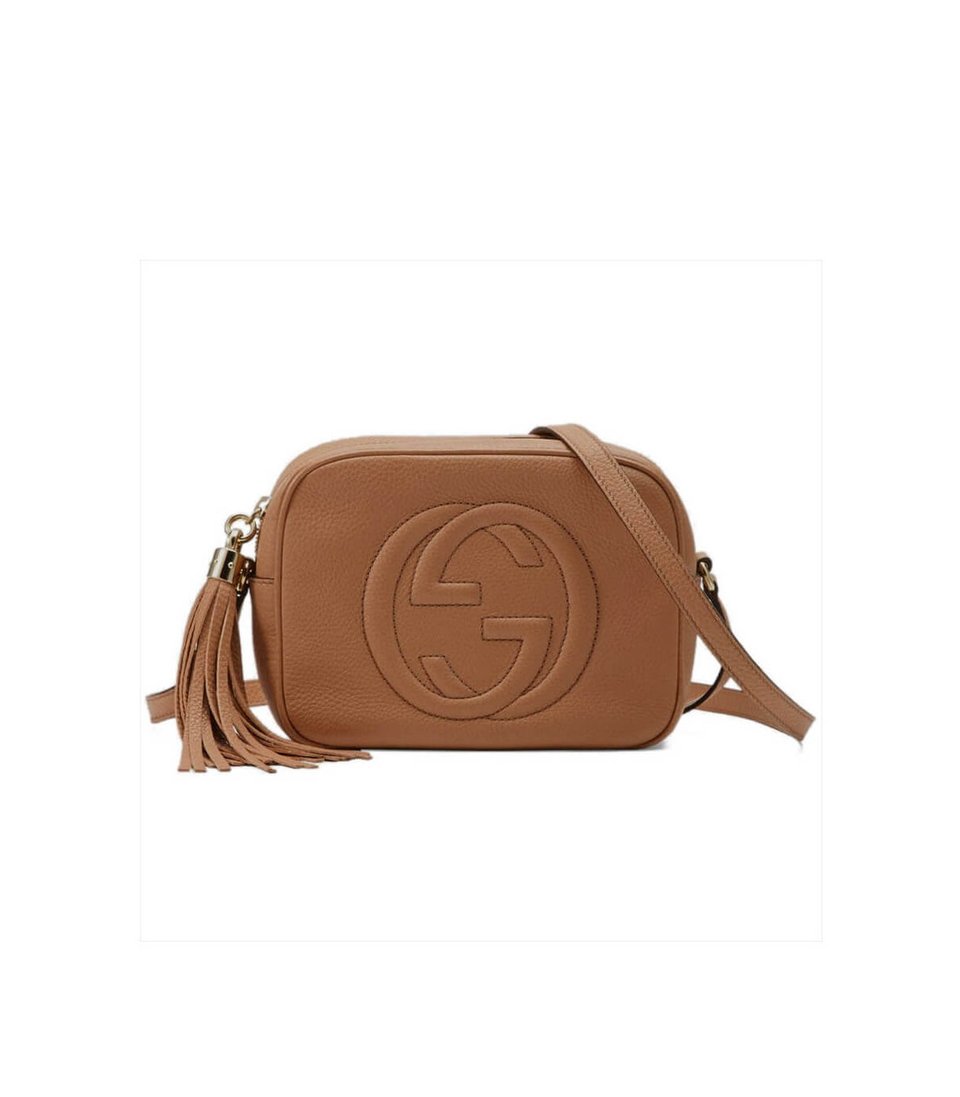 Gucci Soho Small Leather Disco Bag Brown view 2
