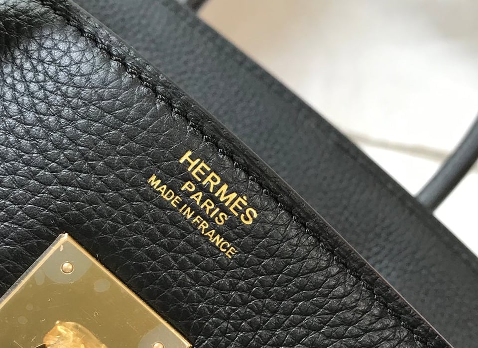 Hermes Birkin 35Cm Black Togo Leather Gold Hardware view 6