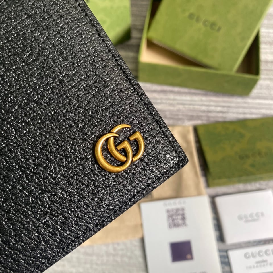 Gucci Marmont Bi-Fold Wallet Black 4.3in/11cm For Men view 10