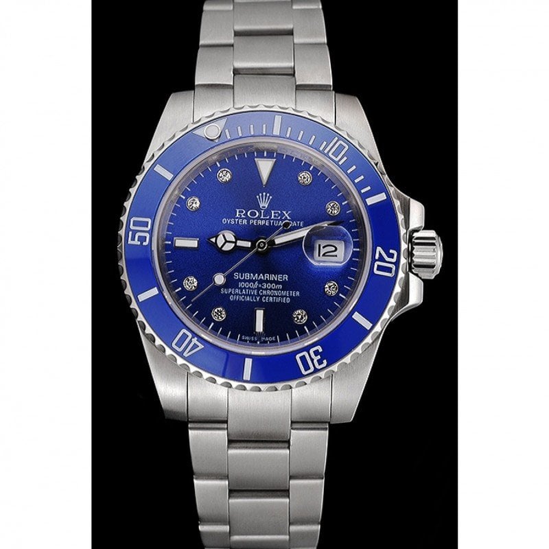 Rolex Submariner 40mm Blue Dial 622638 view 3
