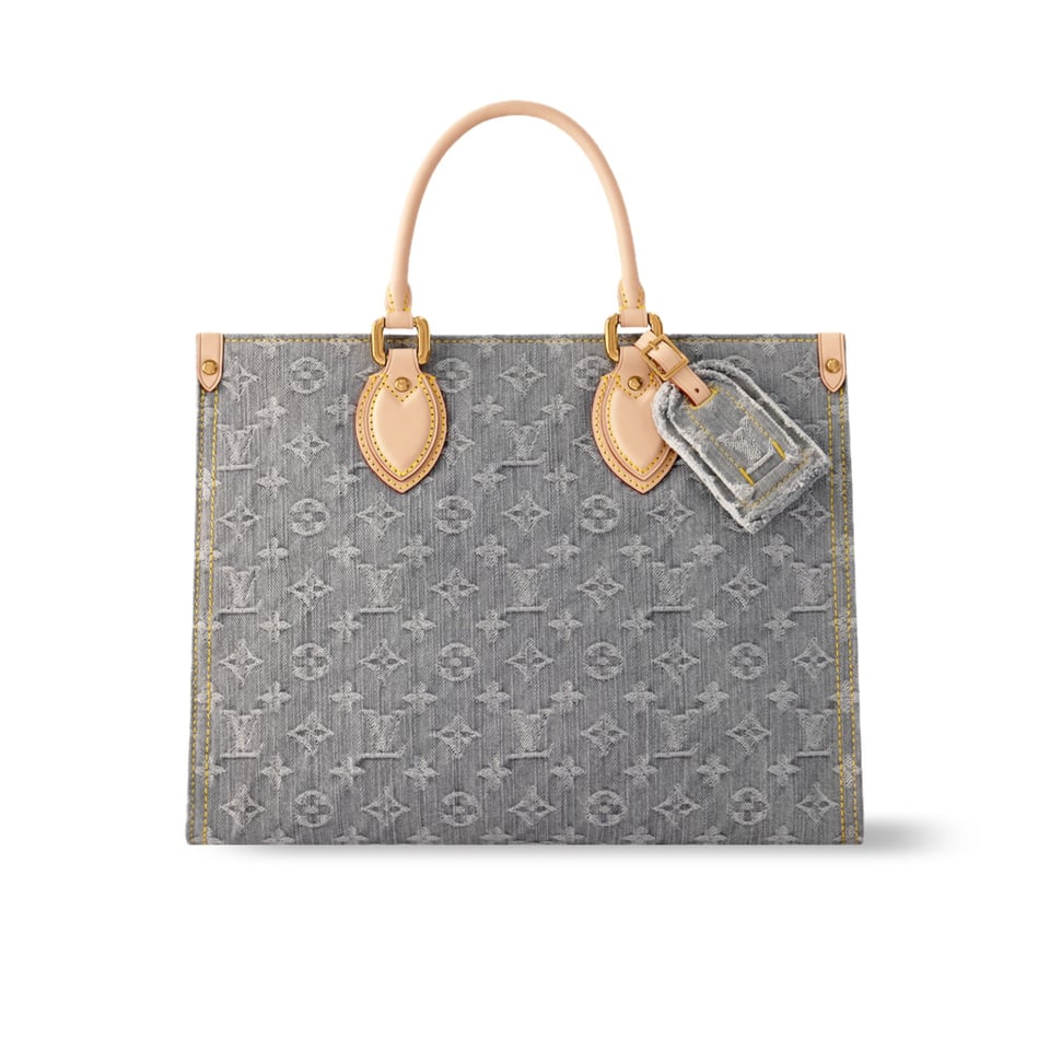 Louis Vuitton OnTheGo MM Bag Washed Grey M13189 32cm/ 12.6in
