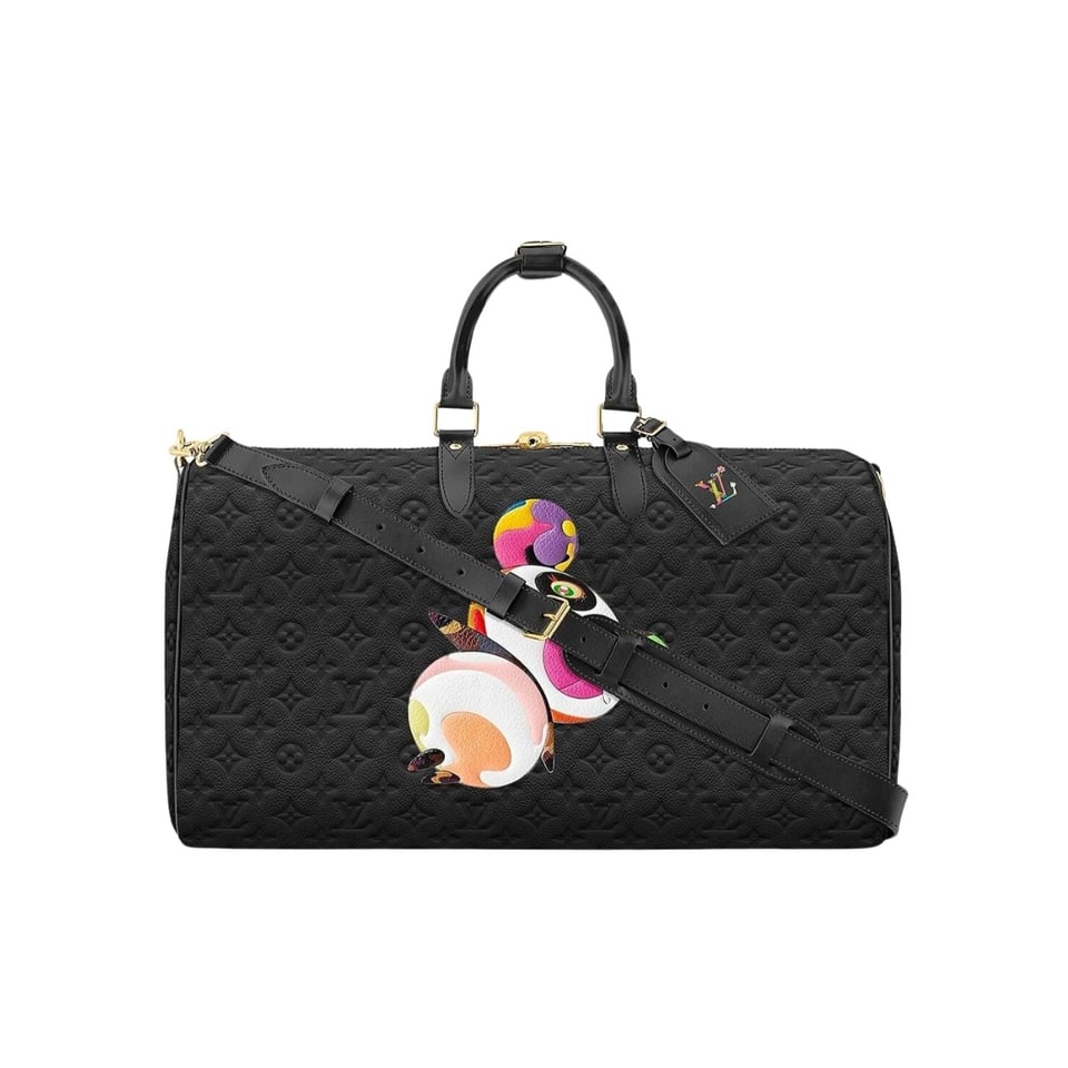 Louis Vuitton X Takashi Murakami Keepall Black 45Cm view 2