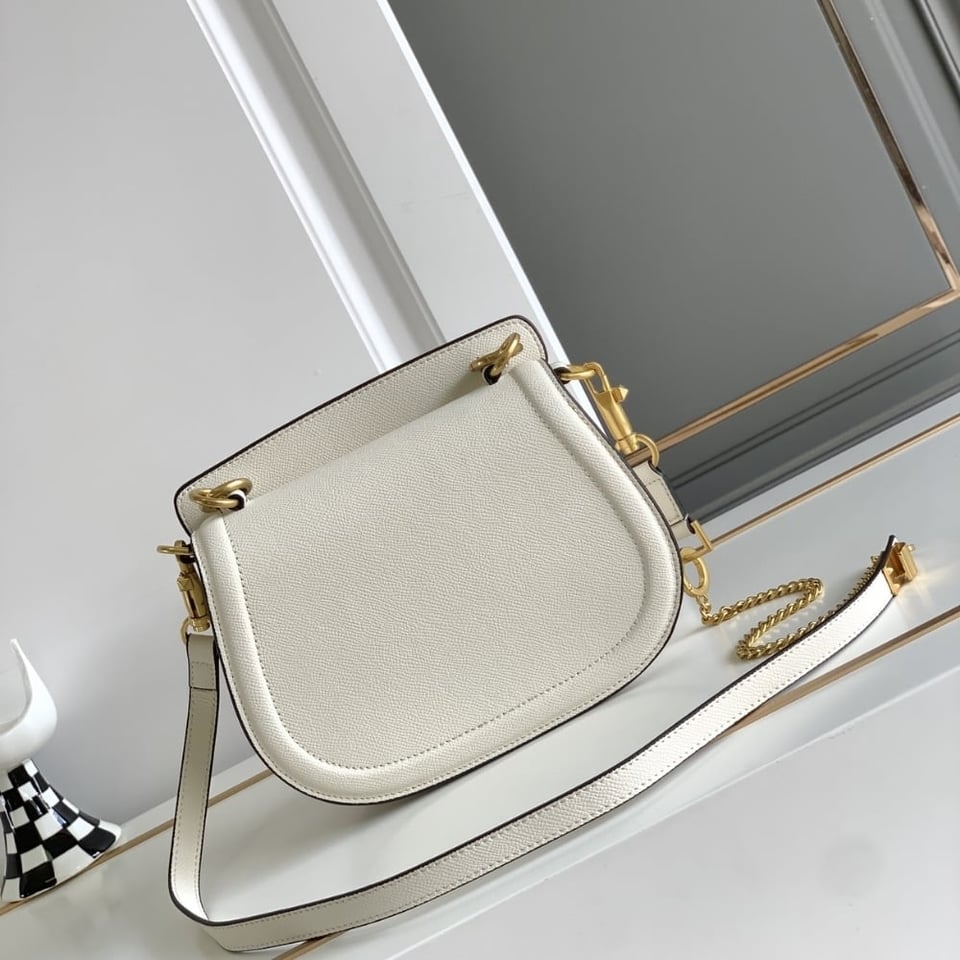 Valentino Vsling Bag In Grained White 22Cm view 5