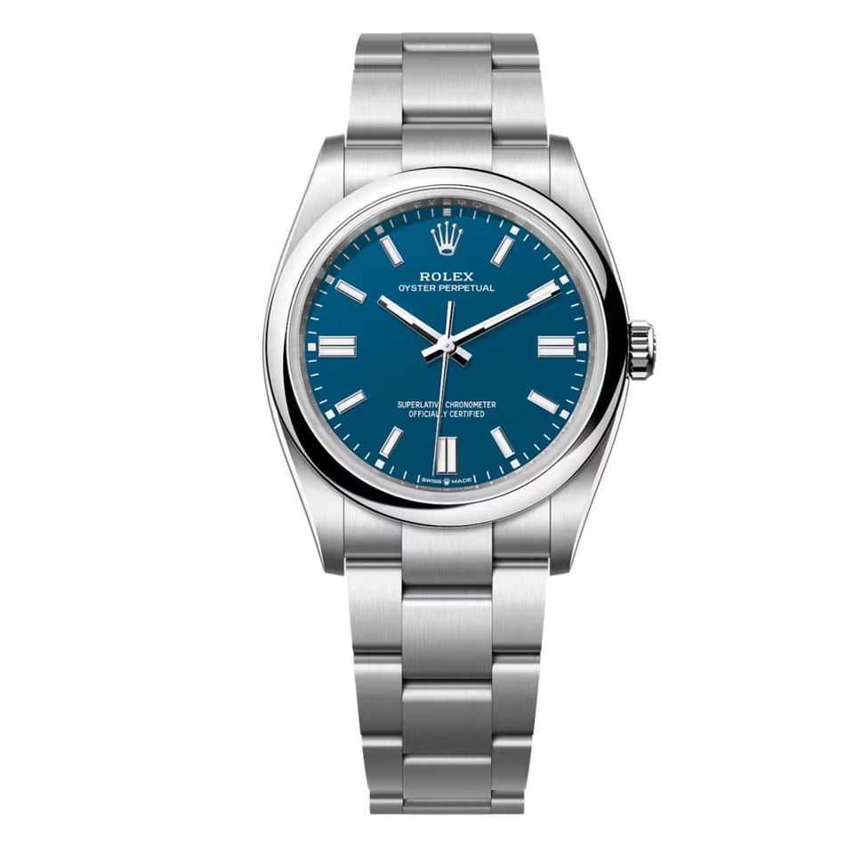 [Superclone] Rolex Oyster Perpetual Lady 36mm Med Blue Dial Oyster 126000