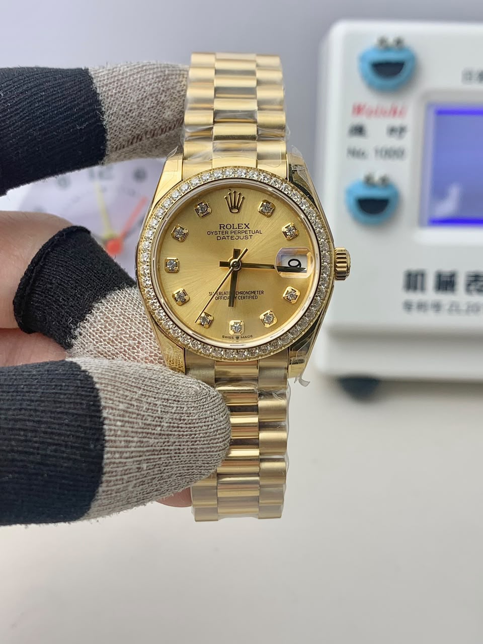 [SUPER CLONE] Rolex Datejust 31mm Yellow Gold Ladies 278288RBR view 2