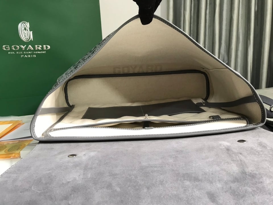 Goyard Citadin Bag 38Cm Grey Canvas view 10