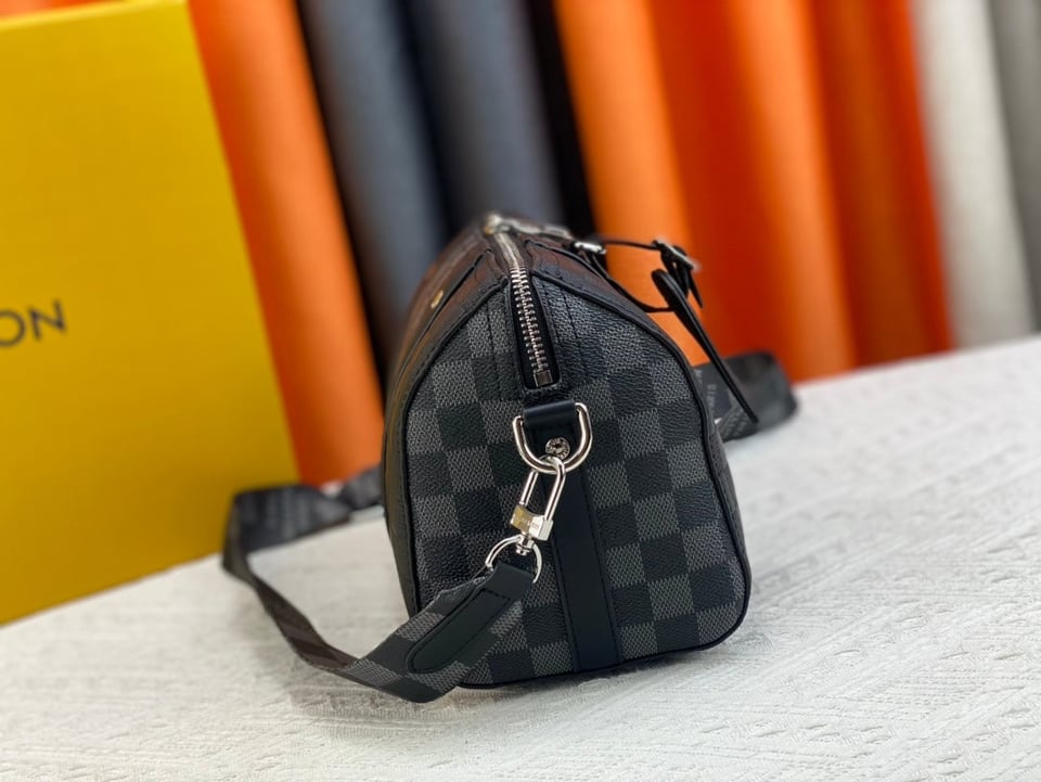 Louis Vuitton City Keepall Black Graphite 27Cm N40452 view 9