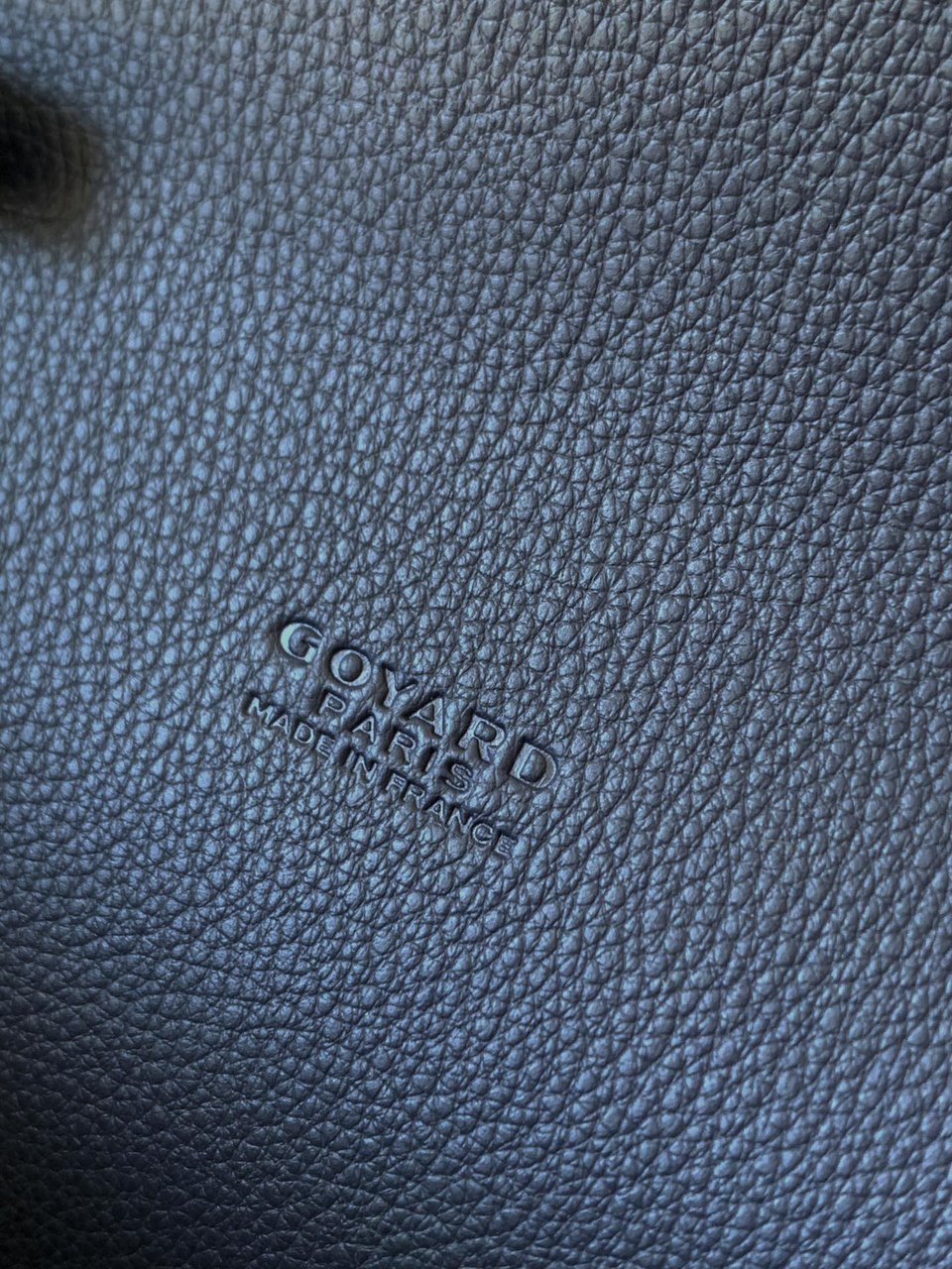 Goyard Chypre Wallet-Pouch 21 Cm Navy Blue Goyardine Canvas And Calfskin view 7