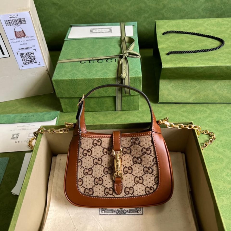 Gucci Jackie 1961 Crystal GG Mini Shoulder Bag 19cm view 8