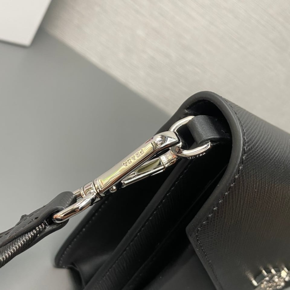Prada Saffiano Leather Mini Envelope Bag 20cm/ 7.9in view 8