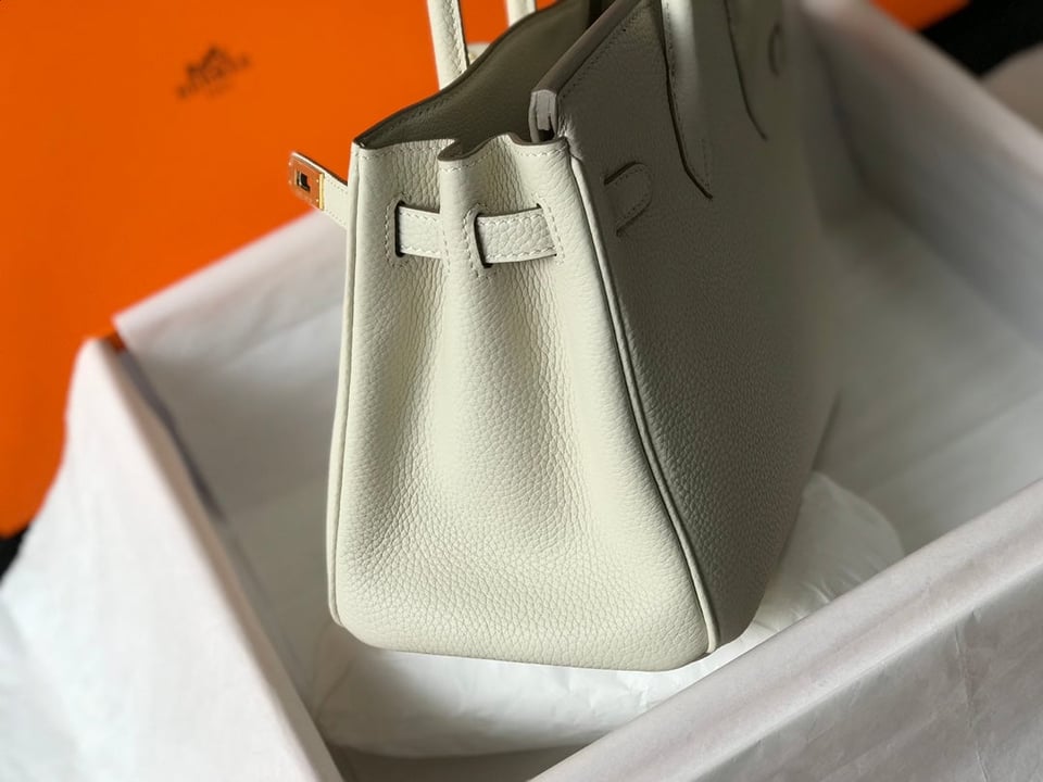Hermes Birkin 35Cm Bag Ivory Togo Gold Hardware view 5