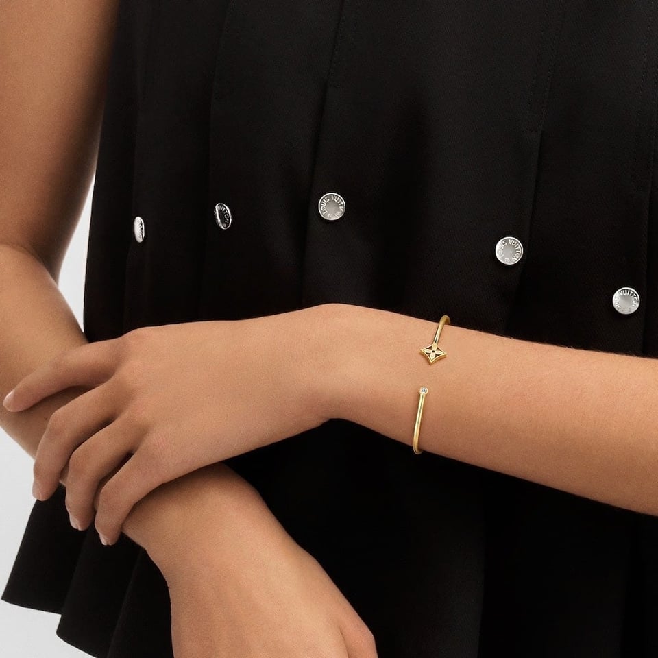 Louis Vuitton Idylle Blossom Twist Bracelet Gold Q95531 view 5