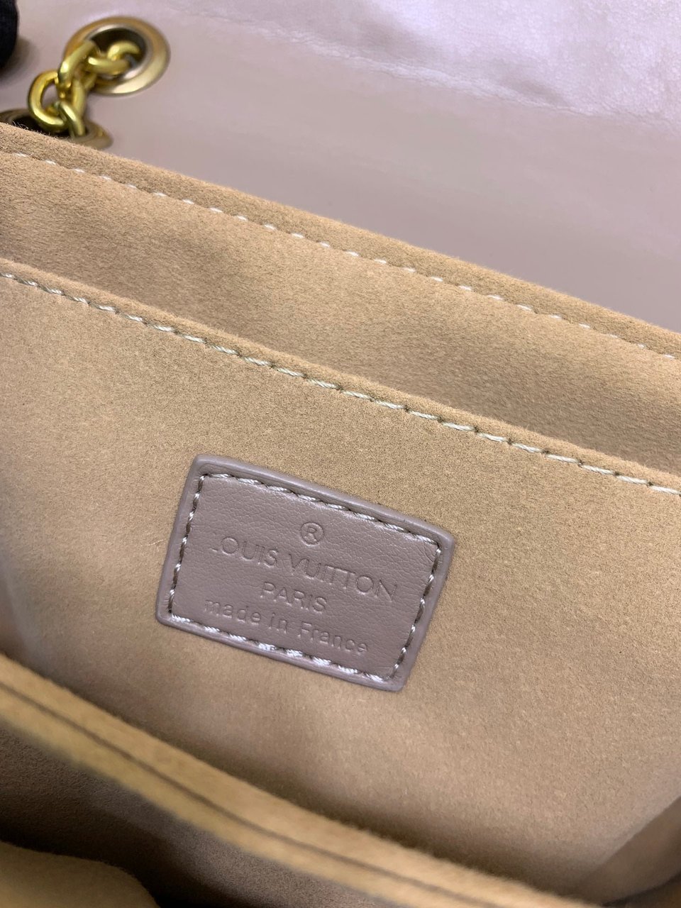 Louis Vuitton New Wave Chain Bag Taupe Fonc Brown 21Cm view 7