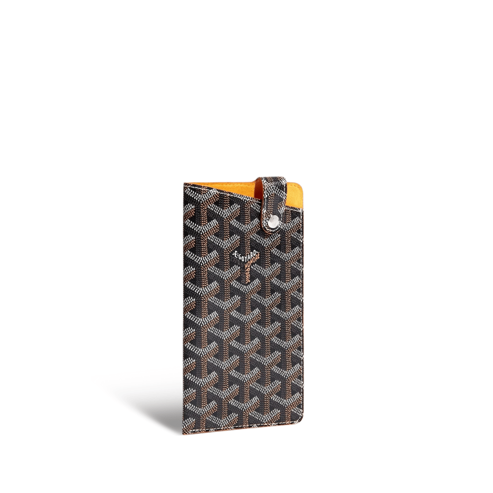 Goyard Montmartre Gm Case 18 Cm Black Goyardine Canvas