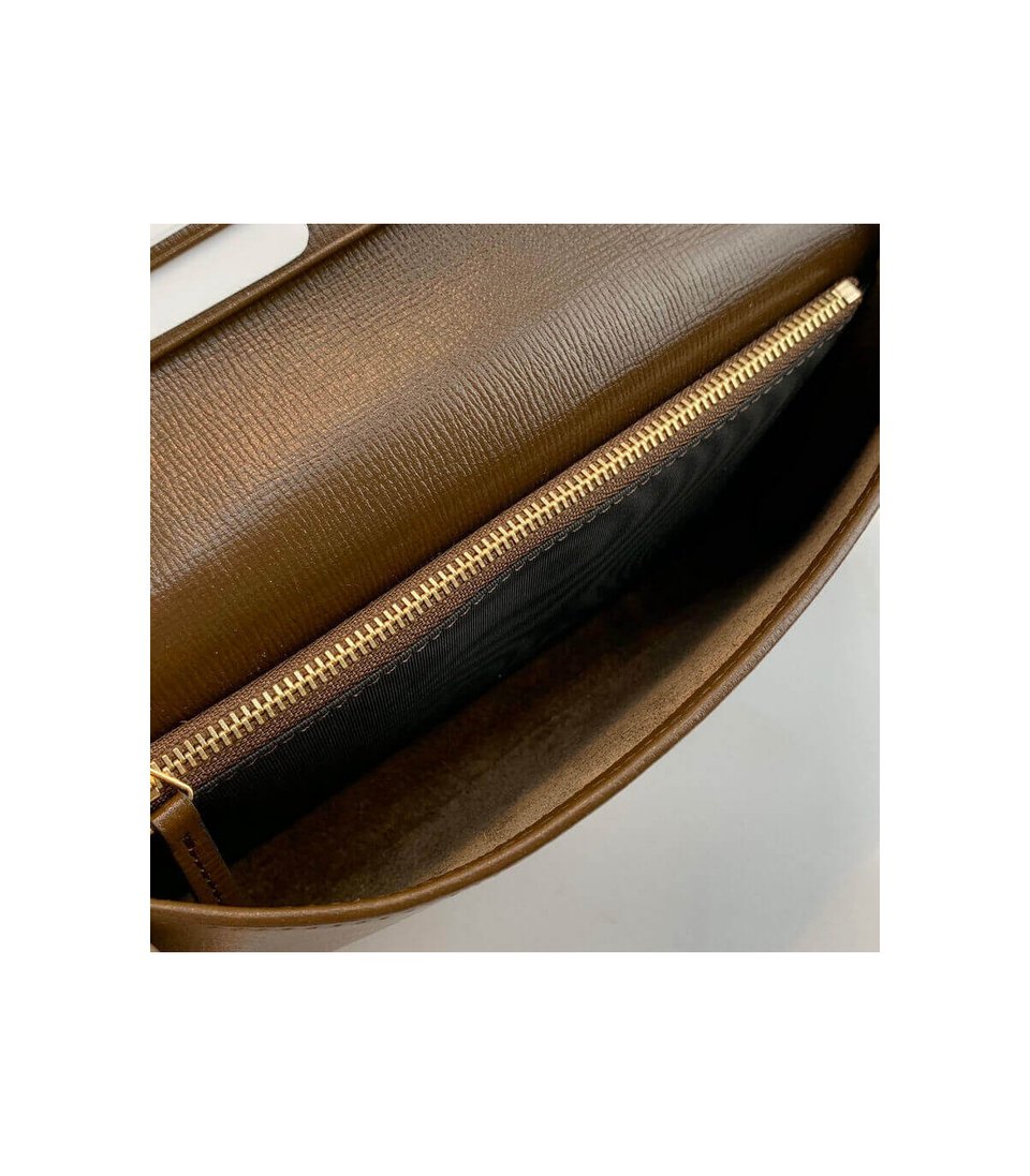 Gucci 1955 Horsebit Wallet With Chain Brown 19cm view 16