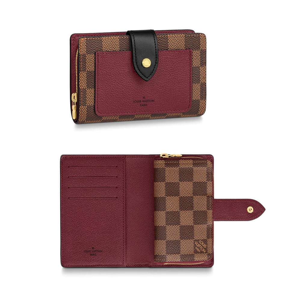 Louis Vuitton Damier Ebene Juliette Wallet Bordeaux view 2
