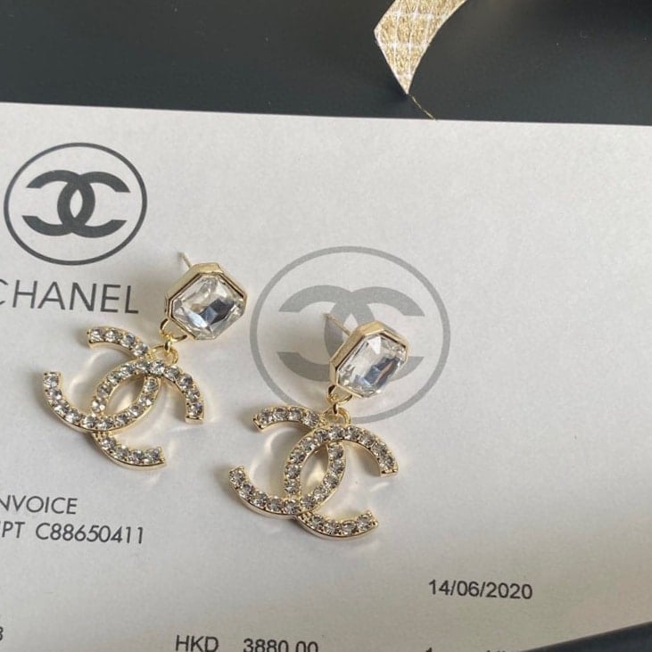 Chanel Cc Earrings view 4
