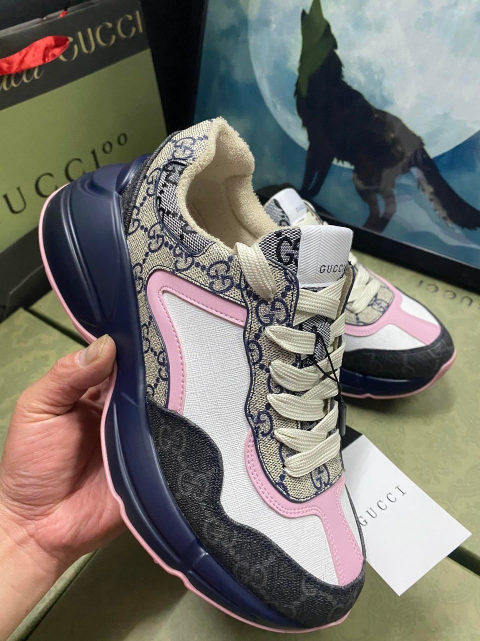 Gucci Women’S Gg Rhyton Sneaker 692902 Uiq30 1061 view 3