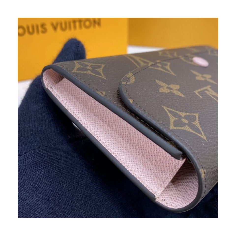 Louis Vuitton Monogram Canvas Emilie Wallet Pink view 6