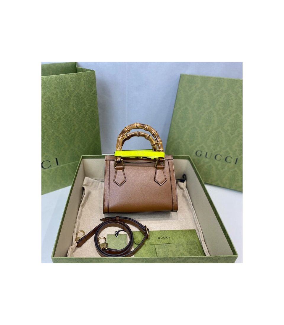 Gucci Diana Mini Tote Bag Brown view 8