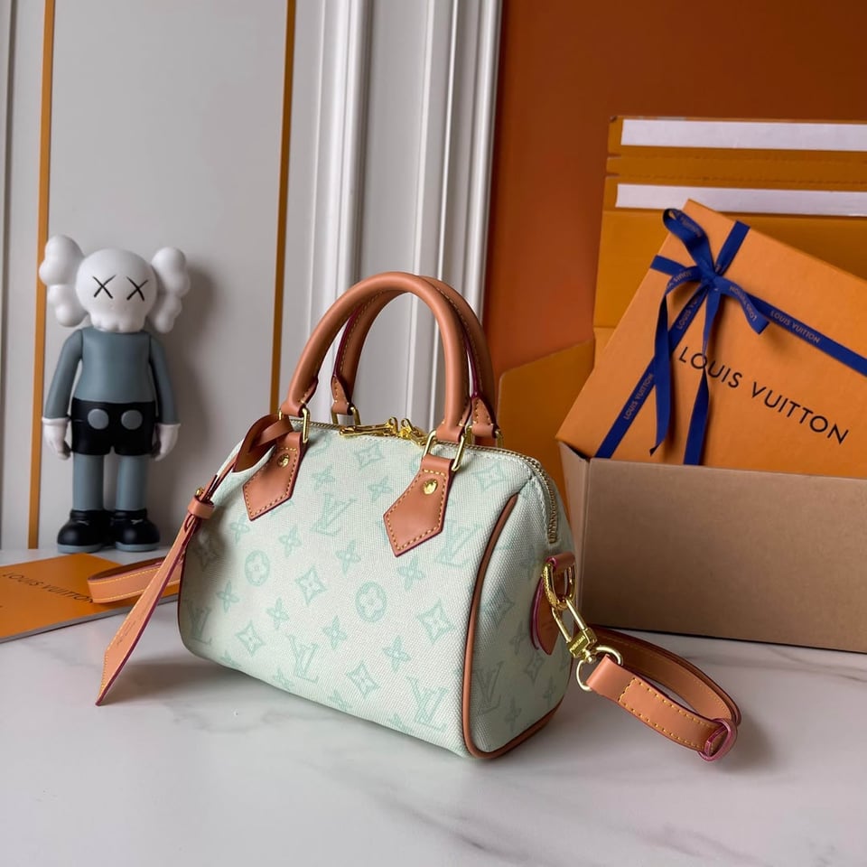 Louis Vuitton Speedy Bandoulière 20 Bag Monogram Origine Vert Asnière M27530 view 8