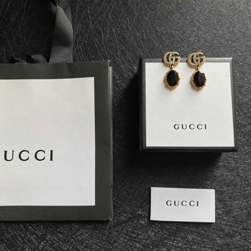 Gucci Gg Black Earrings view 6