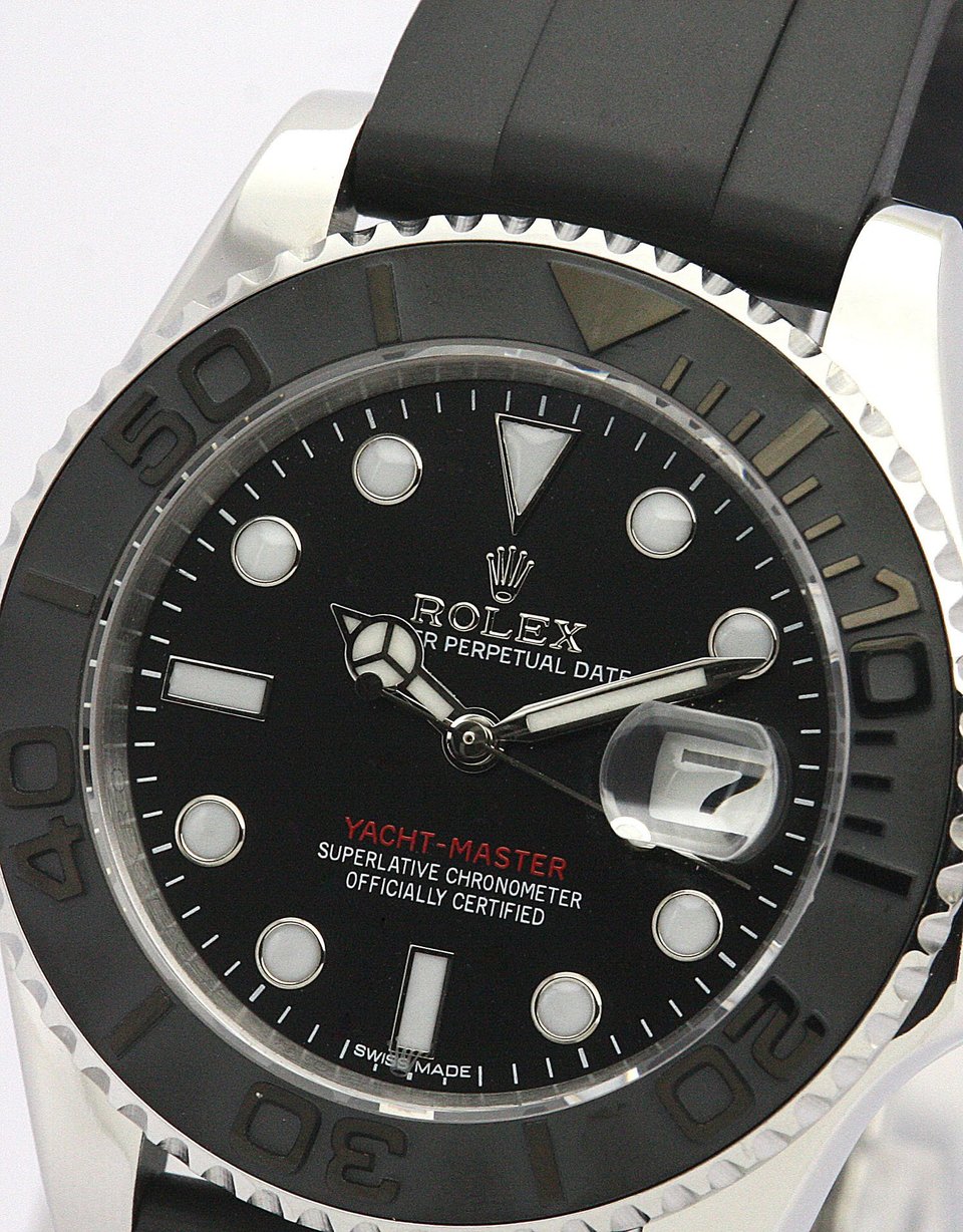 [Superclone] Rolex Yacht-Master 42mm Black Dial Oysterflex 226659 view 3