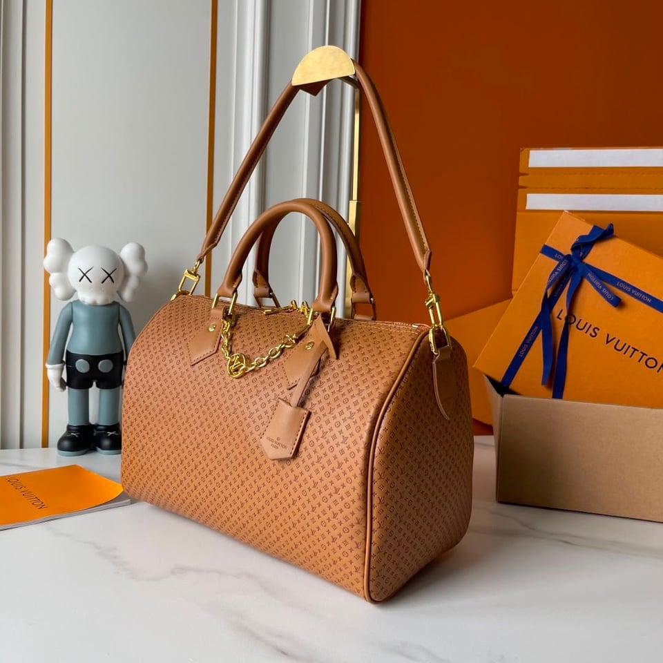 Louis Vuitton Speedy Soft 30 Bag Chestnut Color 30cm M28522 view 3