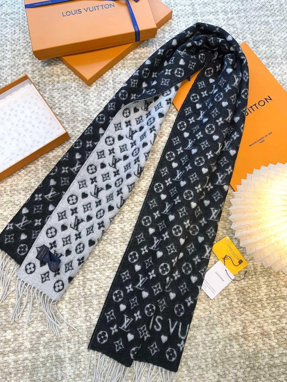 Louis Vuitton Classic Monogram Scarf For Women 200cm view 3