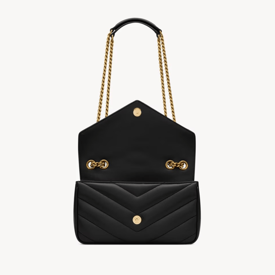 Saint Laurent Loulou Small Black 24cm/9.4in view 5