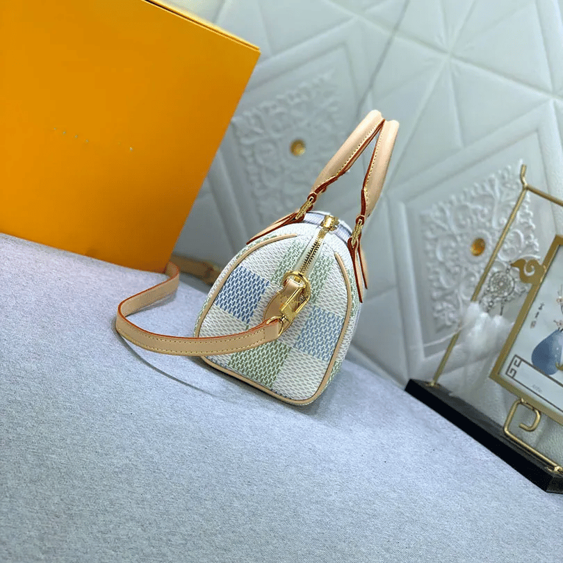 Louis Vuitton Speedy Bandoulière Damier Canvas Pistachio 20Cm N40515 view 5