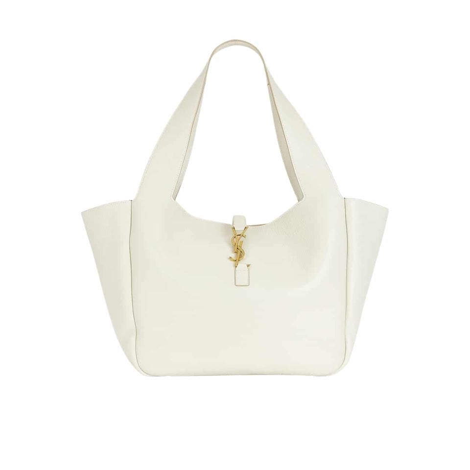 Saint Laurent Le 5 A 7 Bea In Grained Leather White 50Cm view 2