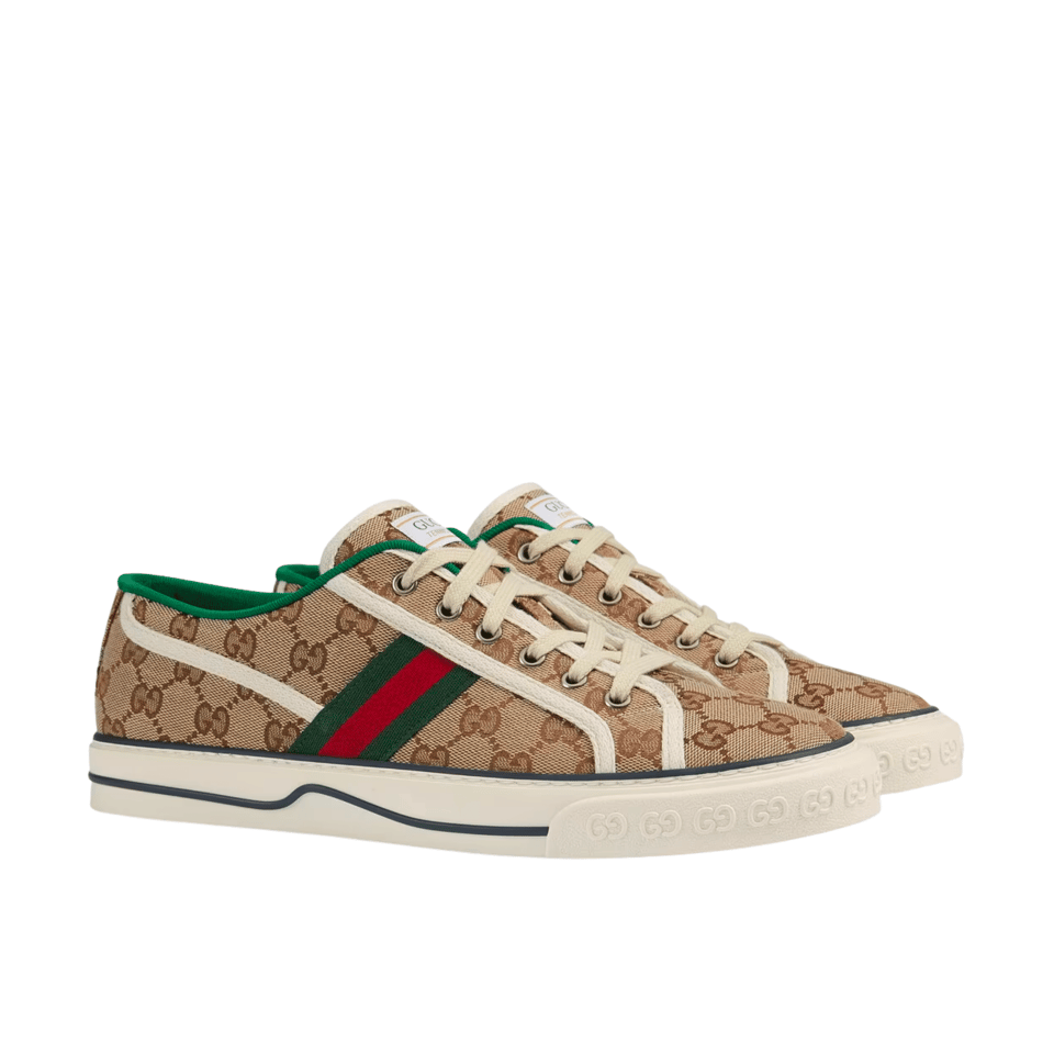 Gucci Tennis 1977 Sneaker Beige Abony 606111 Hvk20 9766 view 2