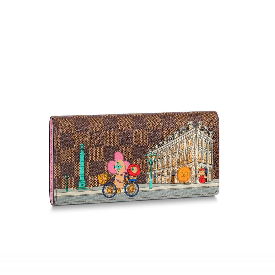 Louis Vuitton Christmas Animation 2022 Sarah Wallet Pink