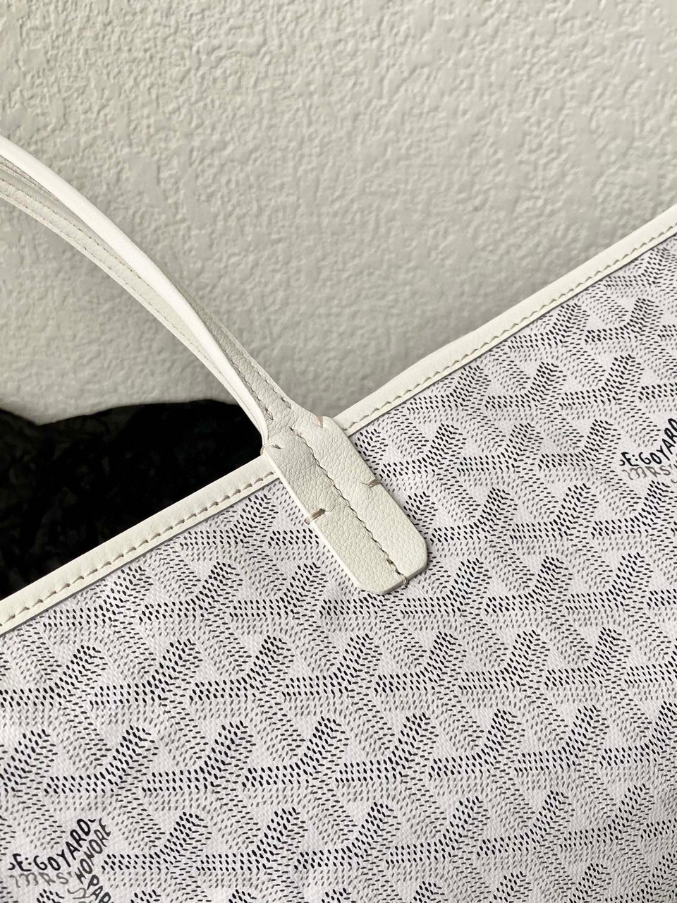Goyard Saint Louis Gm 40Cm White Canvas view 6