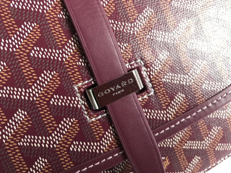 Goyard Belvedere Pm Bag 21Cm Burgundy Canvas view 7