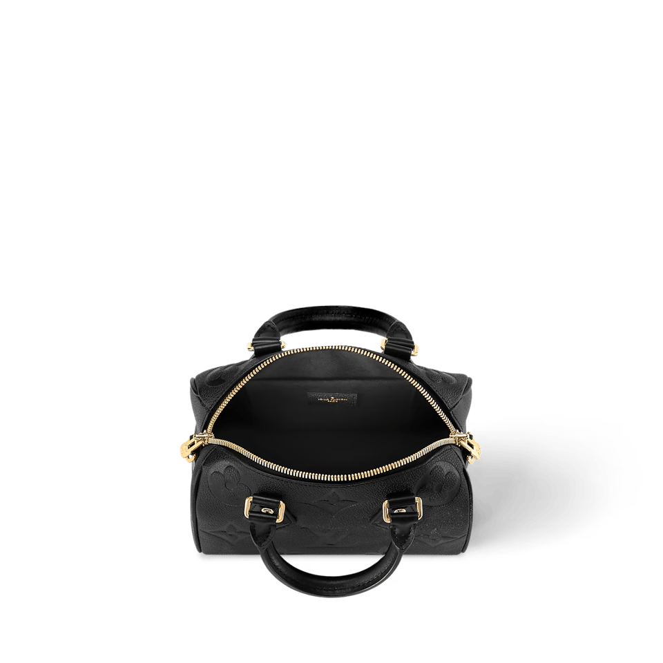Louis VuittonSpeedy Bandouliere Bag Monogram Empreinte Giant 20 Black 20cm M58953 view 5