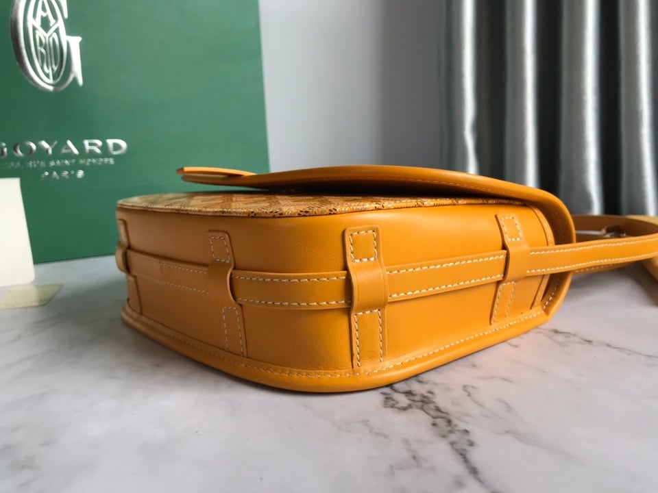Goyard Belvedere Pm Bag 21Cm Yellow Canvas view 5