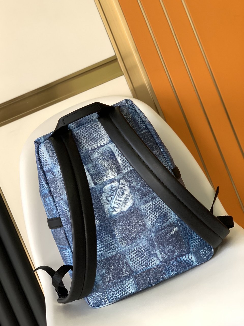 Louis Vuitton Discovery Backpack Pm Damier Blue 15.7In/40Cm view 7