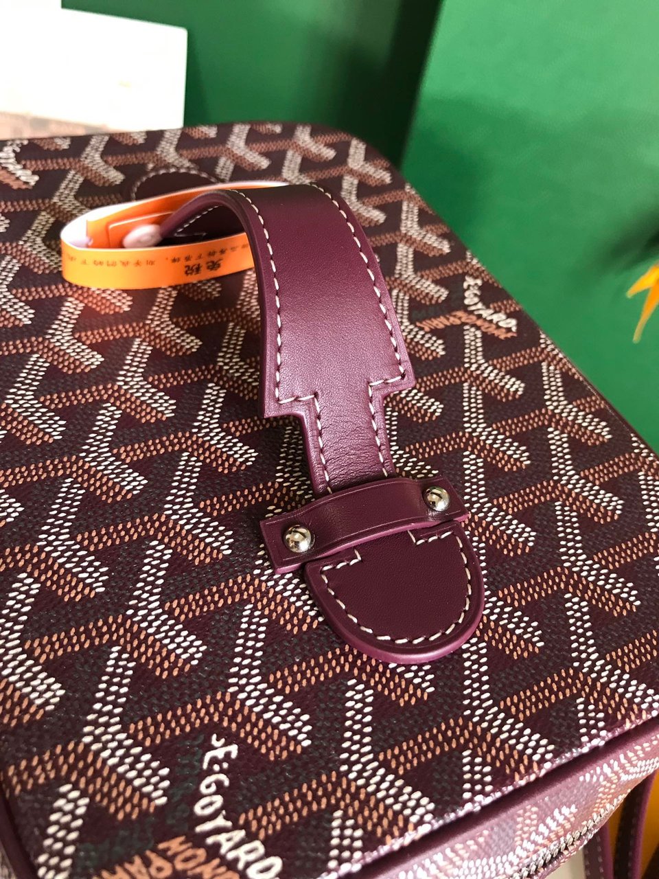 Goyard Muse Vanity Case 20 Cm Wine Red Goyardine Canvas view 7